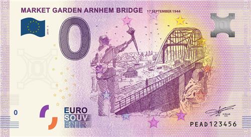 0 Euro biljet 2019 - Market Garden LIMITED EDITION