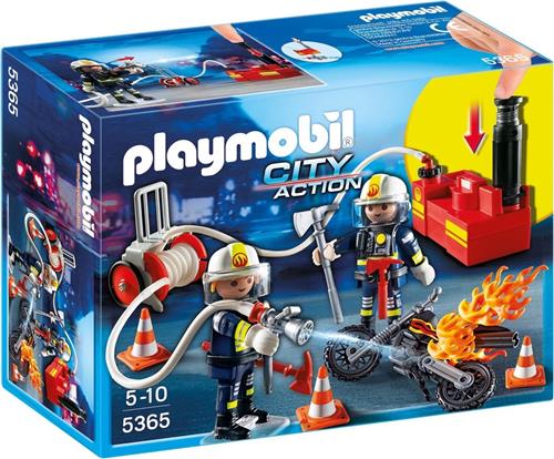 PLAYMOBIL Brandweermannen met brandslang - 5365