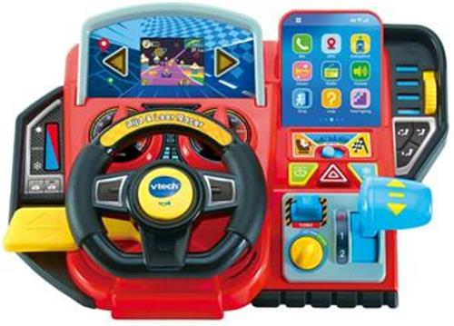 VTech Rijd & Leer Racer Racestuur Activity Center - Interactief & Educatief Speelgoed - Activiteitenbord - Cadeau - Kinderspeelgoed 3 Jaar