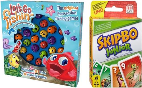 Spellenbundel - 2 Stuks - Let's go fishin' & Skip-Bo Junior