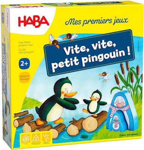 Haba !!! Jeu - Mes premiers jeux - Vite, vite, petit pingouin! (Frans) = Duits 1307056001 - Nederlands 1307056004