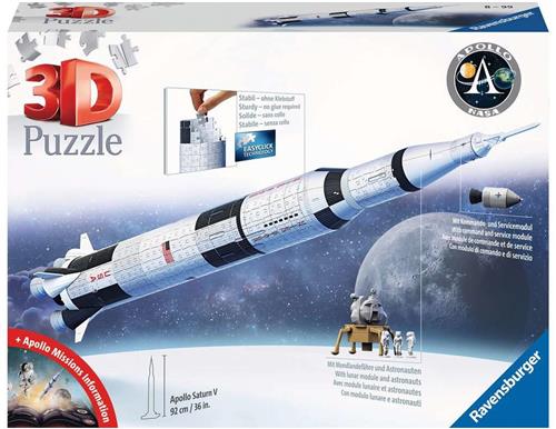 Ravensburger Apollo Saturn V Rocket - 3D Puzzel - 440 stukjes