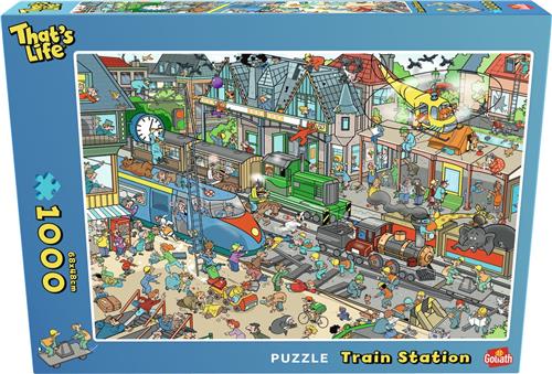 Goliath That's Life: Train Station Edition - 1000 Puzzelstukjes - Legpuzzel (68x48cm)