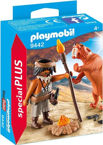 PLAYMOBIL Neanderthaler met sabeltandtijger - 9442