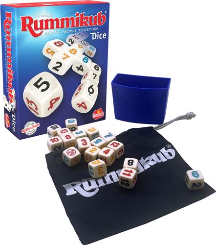 Goliath Rummikub Dice - Dobbelspel - Bordspel - Makkelijk mee te nemen op reis! - Rummikub met dobbelstenen!