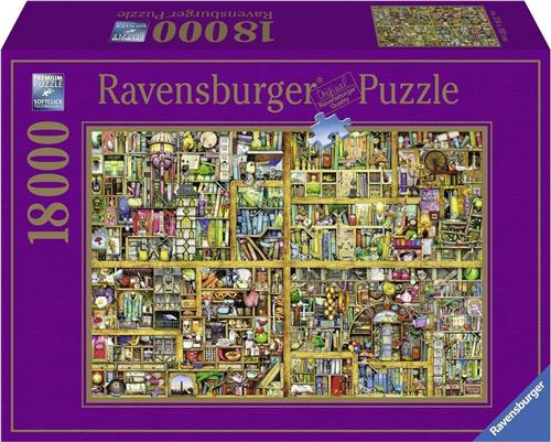 Ravensburger puzzel Colin Thompson Magical bookcase - Legpuzzel - 18000 stukjes