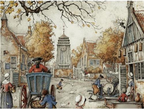 Jumbo Premium Collection Puzzel Anton Pieck Het Dorpsplein - Legpuzzel - 950 stukjes