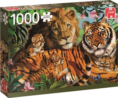 Jumbo Premium Collection Puzzel Wilde Katten - Legpuzzel - 1000 stukjes