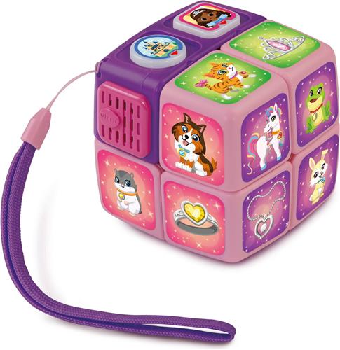 VTech Kubus - Draai de Kubus - Ontdek Spelersgewijs Interessante Weetjes over de Huisdieren van de Prinses - Speel Uitdagende Spellen - Vanaf 4 Jaar