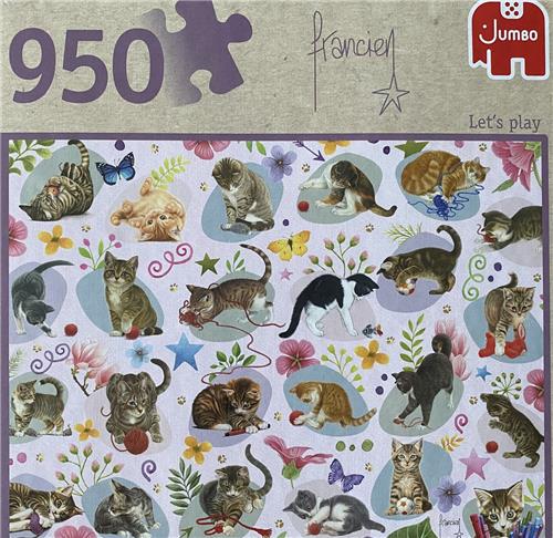 Jumbo katten Letzs play Francien puzzel 950 stukjes