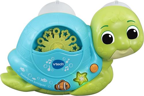 VTech Bad Bubbelpret Schildpad - Bubbelend Badspeelgoed - Interactief Babyspeelgoed - Met Bubbelvloeistof - Vanaf 1 Jaar