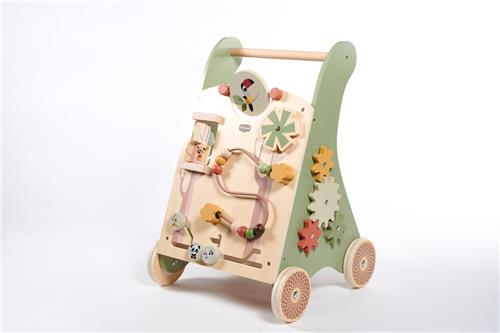 Tiny Love - Wooden Activity Walk Behind - Boho Chic - Looptrainer - 12 interactieve activiteiten