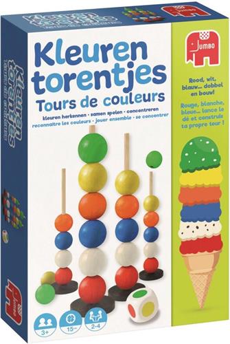 Jumbo- Kleurentorentjes - Kinderspel - Kleuren Leren