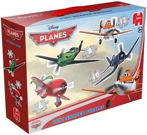 Jumbo Planes 4 in 1 - Gevormde Puzzel - 6,8,10 en 12 stukjes