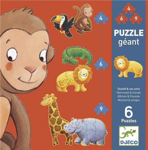 Djeco Set van 3 puzzels | Marmoset & Friends