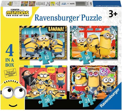 Ravensburger puzzel Minions 2 4in1box puzzel - 12+16+20+24 stukjes - kinderpuzzel