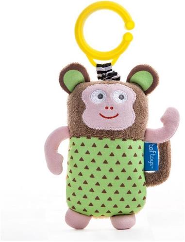 Taf Toys Zachte knuffel Marco de Aap met ophang ring - 0 - 24 mnd