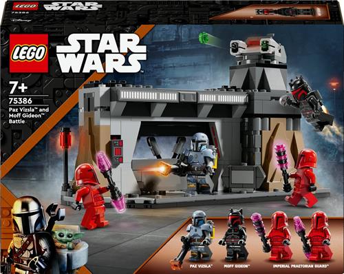 LEGO Star Wars Paz Vizsla en Moff Gideon duel 75386