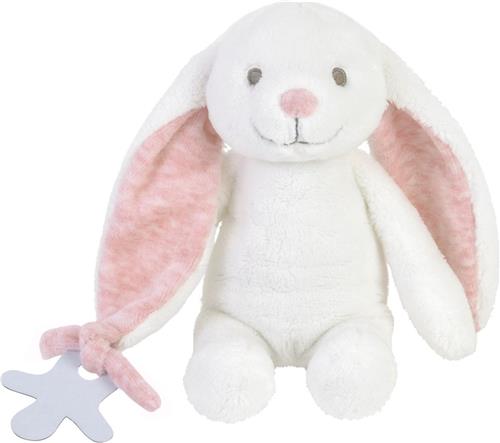 BamBam Knuffel Konijn - Wit/Roze - Baby knuffel