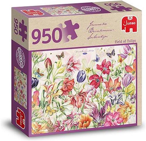 Jumbo Premium Collection Puzzel Janneke Brinkman Field of Tulips veld vol tulpen - Legpuzzel - 950 stukjes