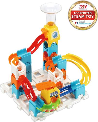 VTech Marble Rush Discovery Set XS100 - Speelgoed Knikkerbaan - Educatief - 30 Onderdelen - Inclusief 3 Knikkers - Vanaf 4 Jaar