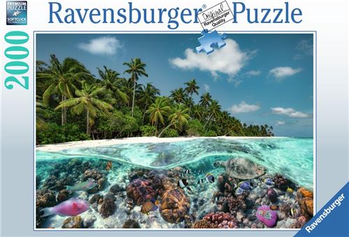 Ravensburger 17441 Legpuzzel 2000 stuk(s) Een duik op de Malediven - Puzzel