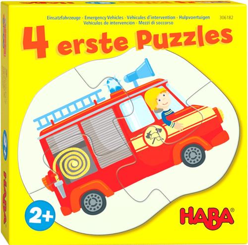 Haba Legpuzzel 4 Eerste Puzzels Hulpvoertuigen Junior Karton