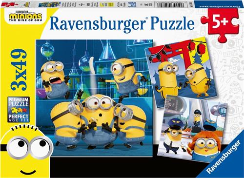 Ravensburger Puzzel Minions 2 - 3x49 stukjes - Kinderpuzzel