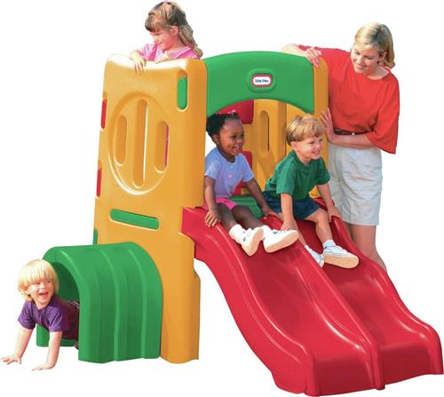 Little Tikes Outdoor Klimtoestel met Tunnel en Glijbaan