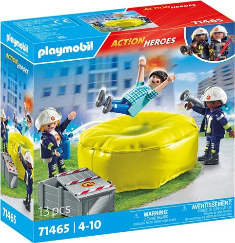 PLAYMOBIL Action Heroes Brandweerlieden met luchtkussens - 71465