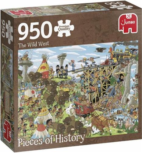 Jumbo Premium Collection Puzzel Pieces of History: The Wild West - Legpuzzel - 950 stukjes