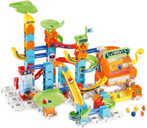 VTech Marble Rush Super Action Set Electronic L100E Knikkerbaan - Educatief - 102 Onderdelen - met Licht- en Geluidseffecten - Cadeau - Speelgoed 4 tot 12 Jaar