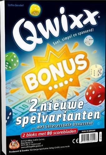 White Goblin Games - Qwixx Bonus dobbelspel - 2 Nieuwe spelvarianten met 80 scorebladen