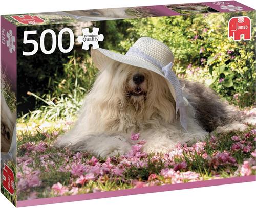 Jumbo Premium Collection Puzzel Sophie in een Bloemenbed - Legpuzzel - 500 stukjes