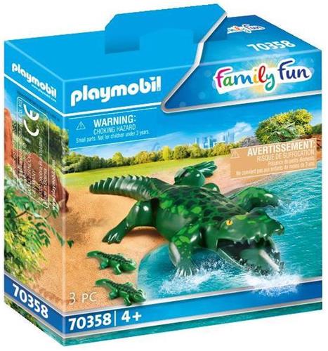 PLAYMOBIL Family Fun Alligator met baby - 70358