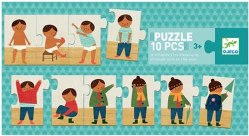 Puzzel Ik Kleed Mij +3j - Djeco 10 stukken