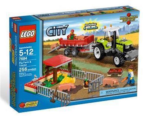 LEGO City Varkensboerderij en tractor - 7684