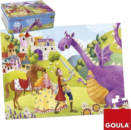 Prince and dragon - Kinderpuzzel - 54 Stukjes