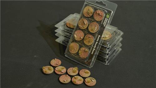 Badlands Bases Pre-Painted (8x 32mm Round)