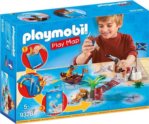 PLAYMOBIL Piraten met plattegrond - 9328