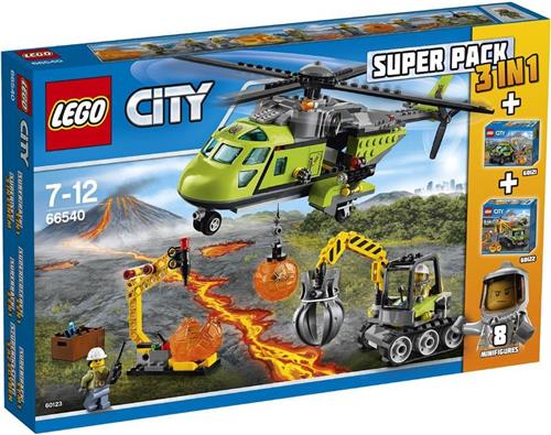 LEGO City Vulkaan 3-in-1 pack!