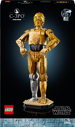 LEGO Star Wars - C-3PO Decoratie Bouwpakket met Droid Figuur - 75398