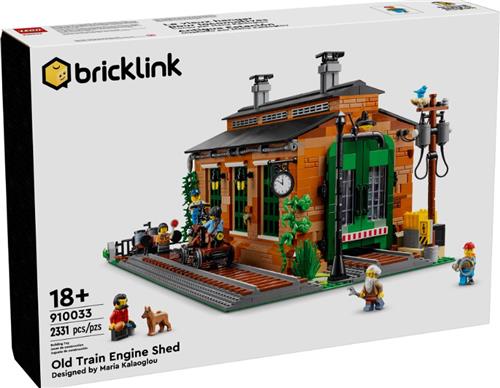 LEGO Bricklink Old Train Engine Shed 910033