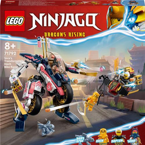 LEGO NINJAGO Soras Transformerende Mecharacemotor 2in1 Set - 71792