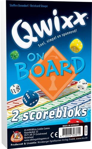 White Goblin Games - Qwixx On Board - Extra Scoreblokken - Dobbelspel