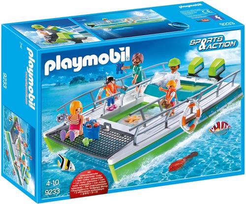 PLAYMOBIL Glasboot met onderwatermotor  - 9233