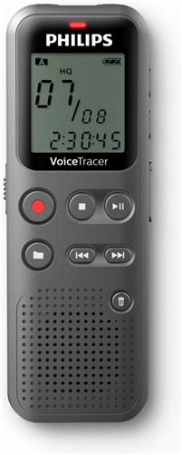 Philips DVT1115 VoiceTracer Audiorecorder Grijs