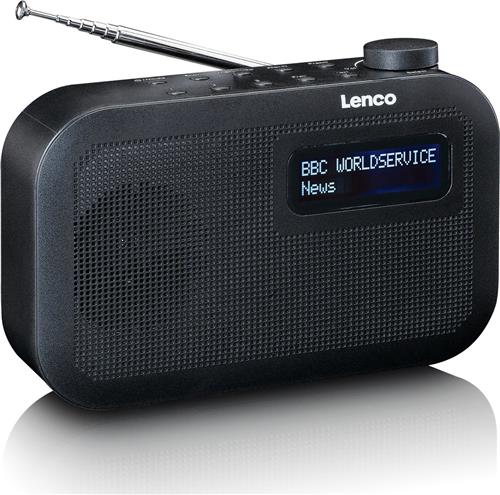 LENCO PDR-016BK - Draagbare DAB+/FM radio met Bluetooth® - zwart