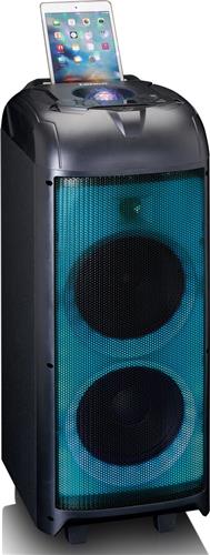 Lenco Party Speaker - PA-260BK - Bluetooth Speaker 150W RMS - LED verlichting en Disco bal - Zwart