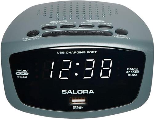 Salora CR627usb Digitale wekker